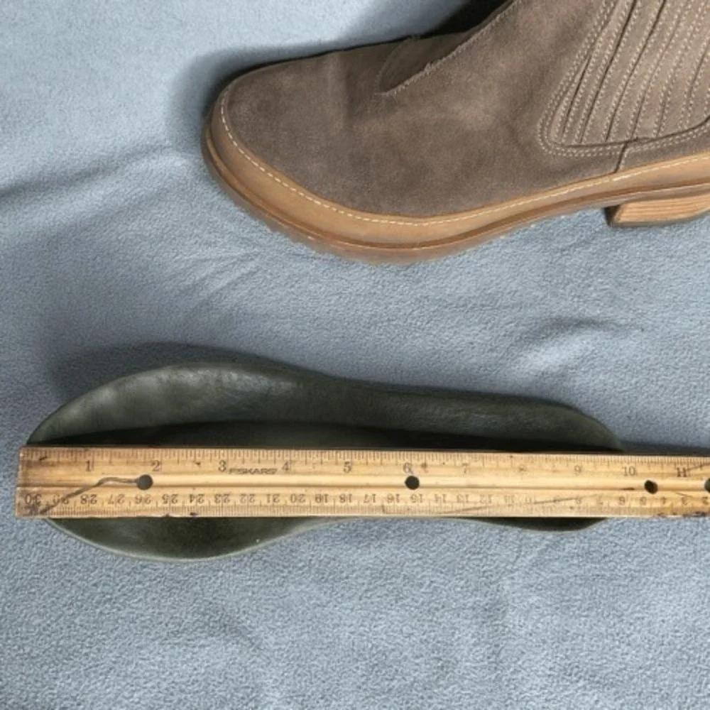 El Naturalista Womens Size 41/US10-10.5 Taupe/Beige Kentia Heeled Ankle‎ Boots